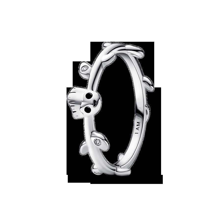 925 Sterling Silver Sparkling Row Eternity Princess Wishbone Knot Clear Zircon CZ Rings For Women Wedding Jewelry