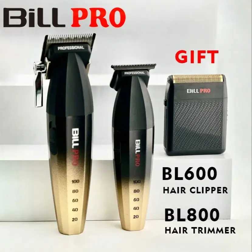 Billpro BL600 BL800 Professional Barber Electric Push Hair Clipper Oil Head Gradient Carving Head Whitening Equipment Shaver Tools W241017