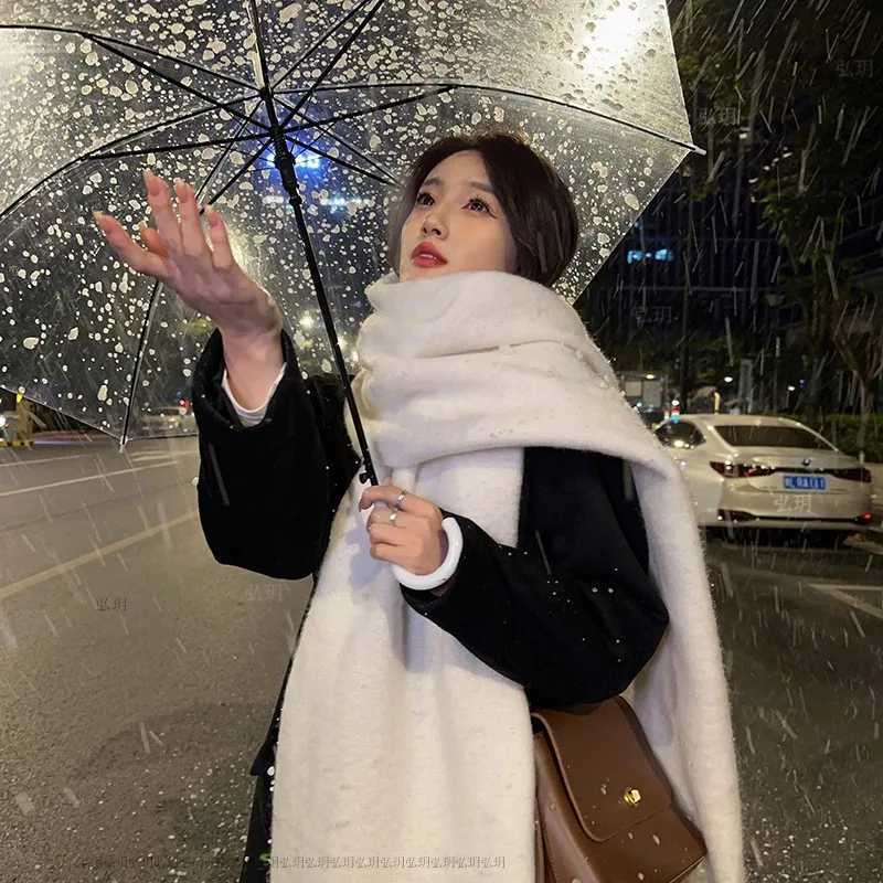 Winter cashmere plush autumn winter cashmere thick cashmere warm shawl classic knitted shawl fluffy shawl solid color soft shawl X2410175
