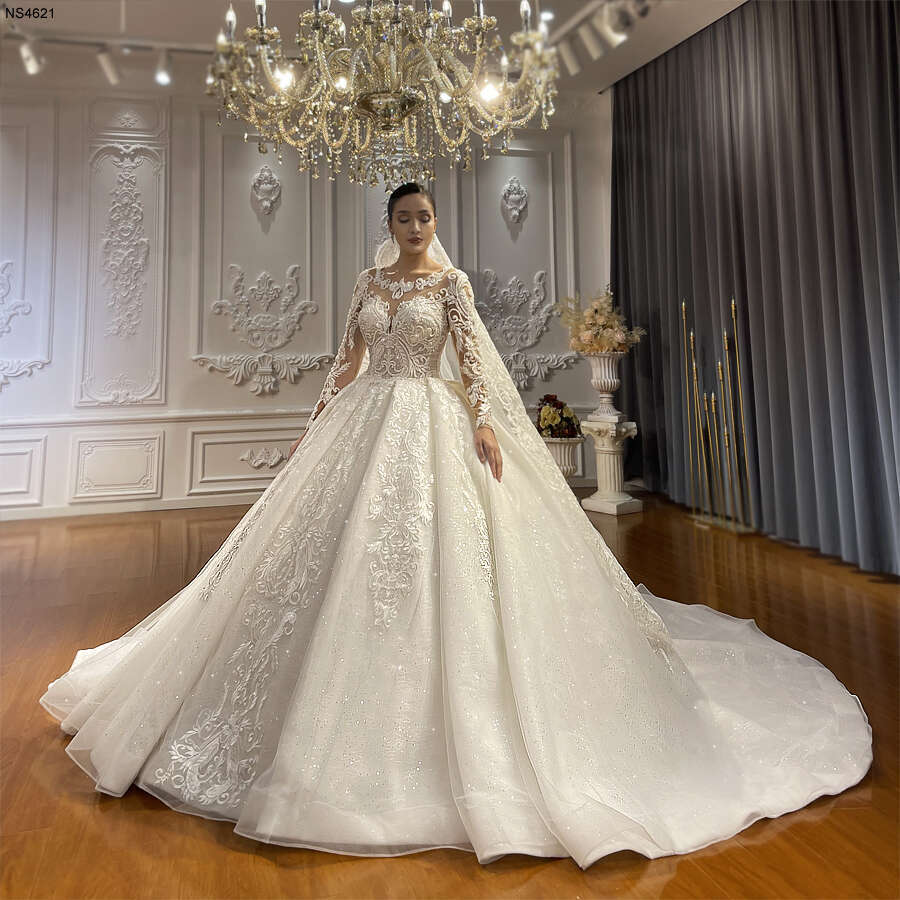High Quality Real Photos Wedding Dress Lace