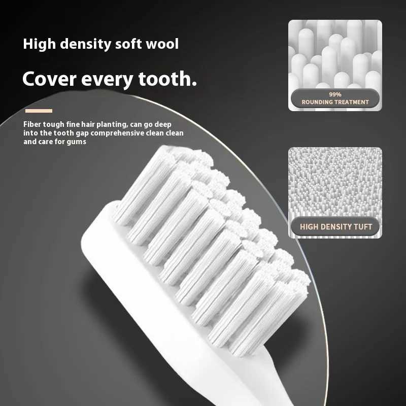 Adult Black and White Classic Acoustic Electric Toothbrush Adult 5-speed USB Charging IPX7 Waterproof Acoustic Electric Toothbrush M241017