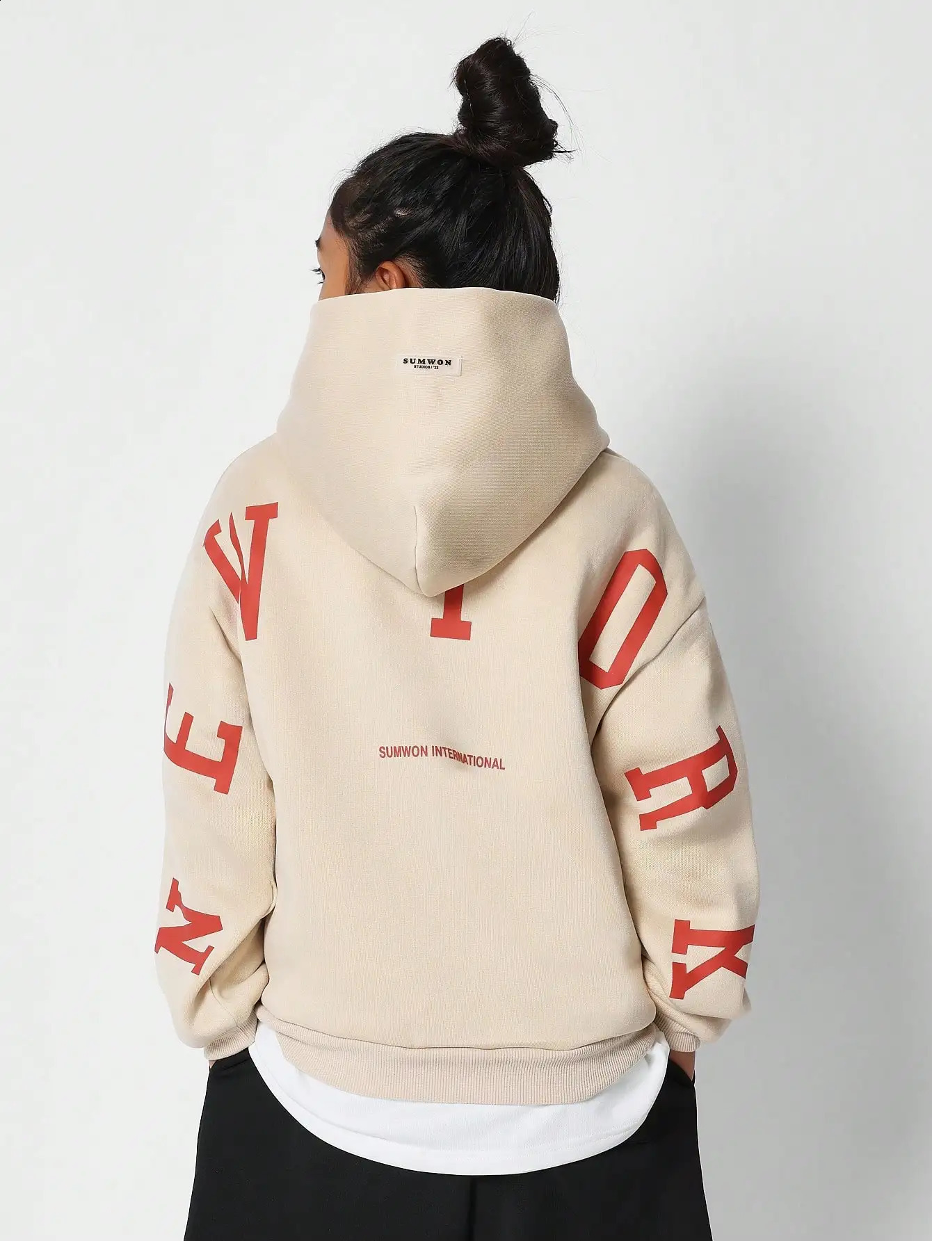 Fashion AutumnWinter Girly Top Hoodie with Large Graphic Print Comfortable Outdoor Sports Casual Street Wear Baby 241017