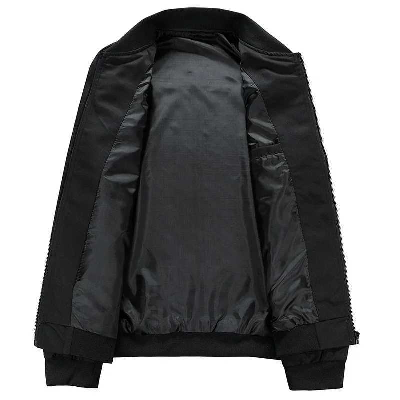 Autumn Jacket Men Casual Sollid Windbreaker Bomber Jackets Man Sportwear Stand Collar Coat Outwear Baseball Jackets Mens Top X241017