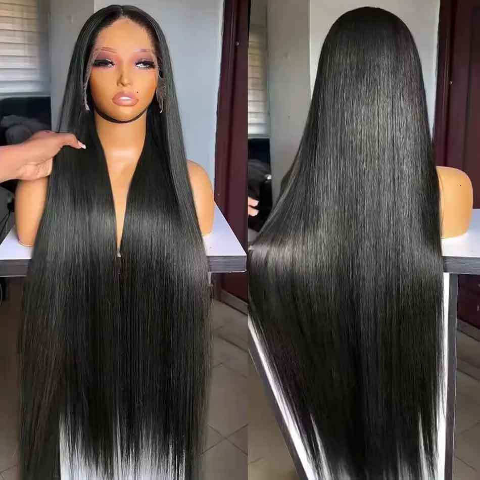 34 40 Inch Straight 13X4 13X6 Front Human Hair Wigs For Women Brazilian 360 Full HD Lace Frontal 4X4 Closure Wig