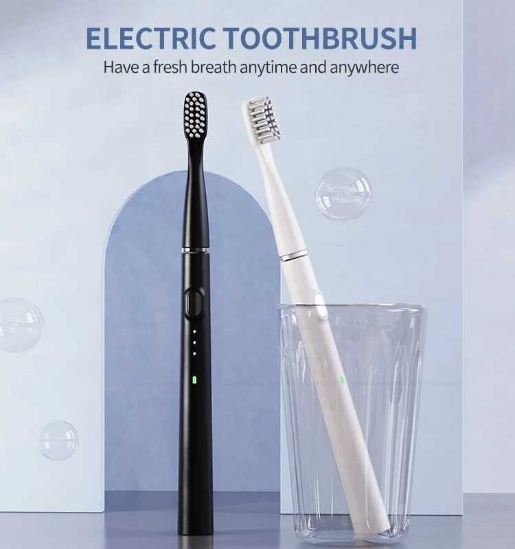 Electric toothbrush ultra-thin intelligent sonic electric toothbrush 3 operation modes C-type charging interface whitening teeth M241017