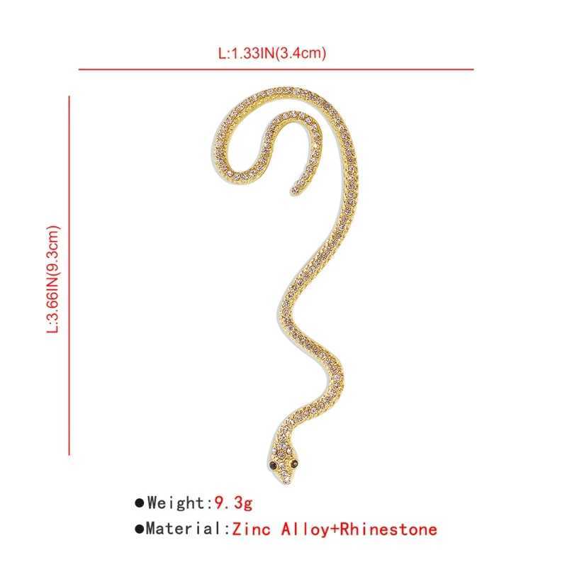 Exquisite snake ear cuff wrapped earrings boxed earrings non perforated earrings suitable for girlfriends to wear on a daily basis W241017