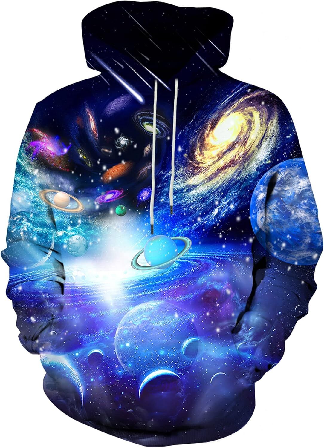 Hoodie for Mens Womens Unisex 3D Print Hoodies Graphic Space Pullover Hooded Sweatshirts for Men Women Graphic Fashionable and Warm