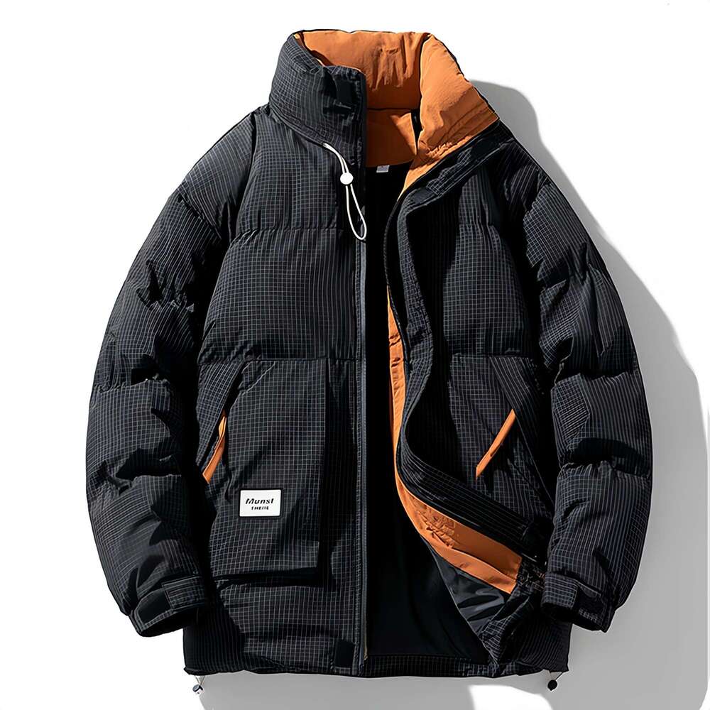 Fat big size men's cotton clothing winter fat plus large down cotton jacket loose youth bread clothing thickened jacket bf