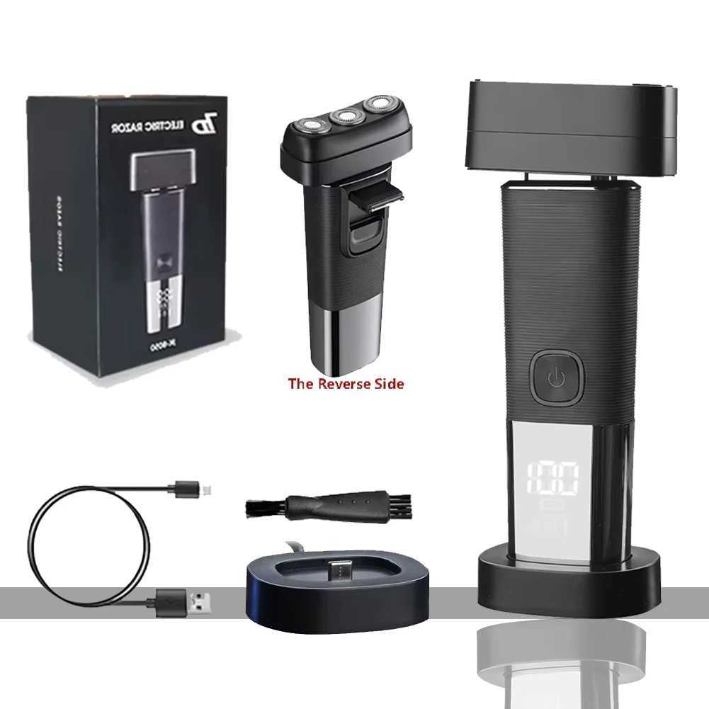Shaver Smart Charging Electric Shaver Mens Wet or Dry Shaver Mens Design 3-Head Straight Shaver W241017