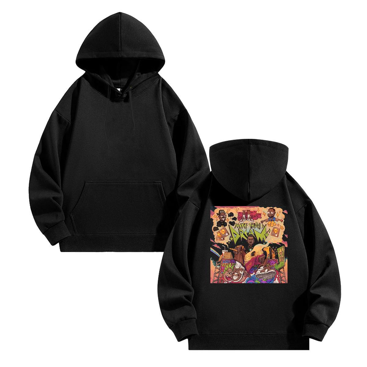 2024 Man Hoodie Skull Cool Design Couples Hoodie Tops Pullover Hoodie Hip Hop Street Warm Fleece Hooded Collar Long Sleeve