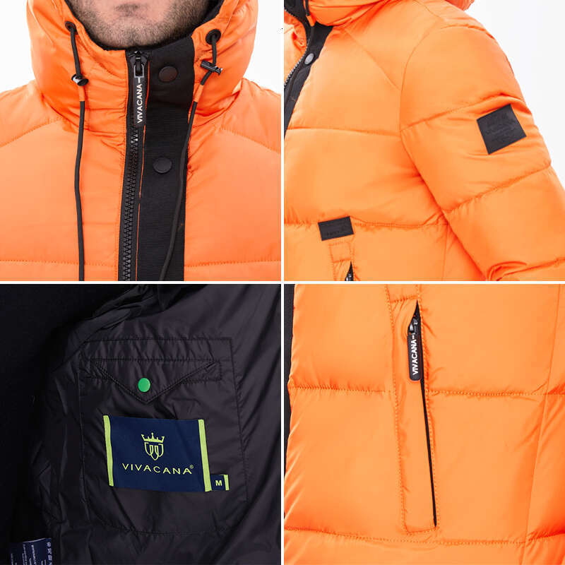 Asesmay 2024 New Men Winter Jackets Stylish Coat Male Thick Warm Fashion Coats Hooded Parka Man Clothing Brand Outerwear