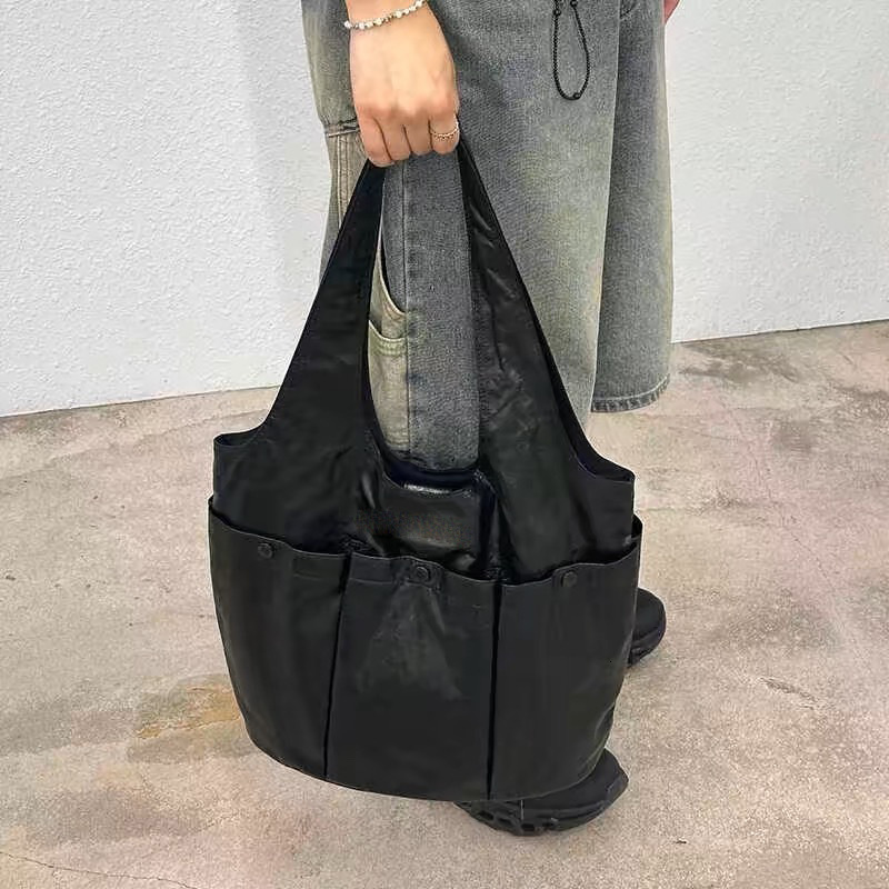 Soft Leather Women Shoulder Large Capacity Multiple Pockets Female Handbag Black Bolsa Feminina Girl Underarm Totes Bag