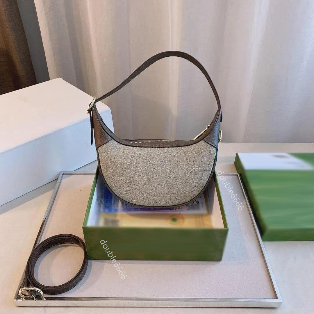 Designer ladies shoulder bags underarm bag Womens Tote Luxury Brand Cross body Wallets small handbag purses counter messenger bag Half moon bag hobo bag phone bag