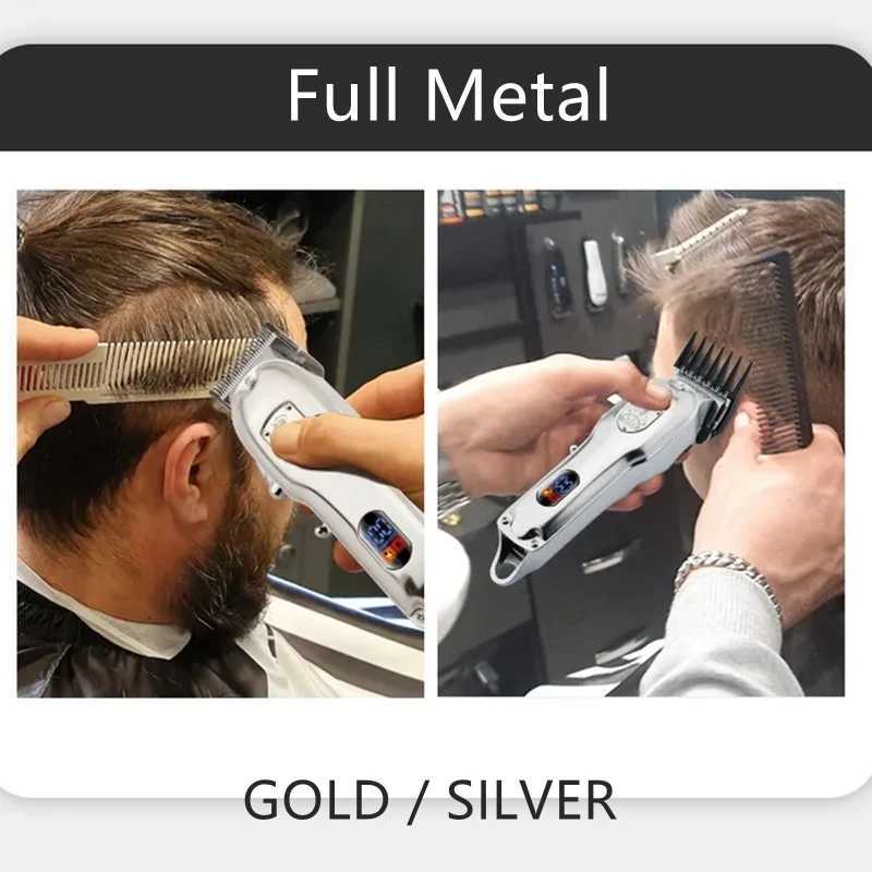 Original VGR all metal mens hair clip electric cordless hair clip professional hair clipper rechargeable set W241017