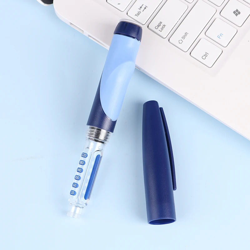 1 Portable Classics Lilly Lancing Pen Syringe Insulin Lancet For l Humulin Humalog Diabetic Injection Diabetes Convenient 241007