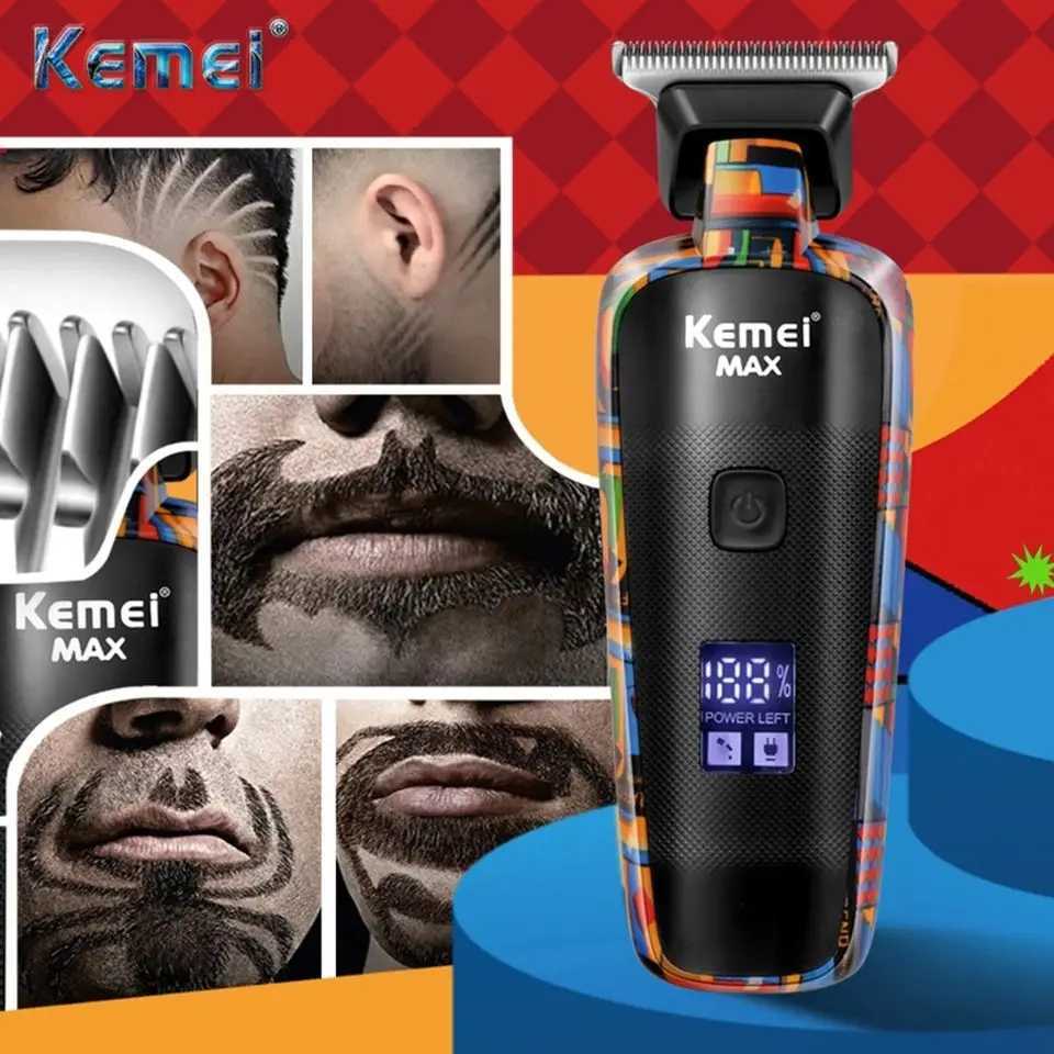 Kemei Mens Electric Hair Clipper Rechargeable Hair Clipper Facial Hair Clipper W241017