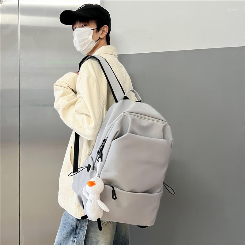 Fashion designer 2025S new model School Bags Large Capacity Simple Fashionable Backpack Men s Senior High College Students Bag Water