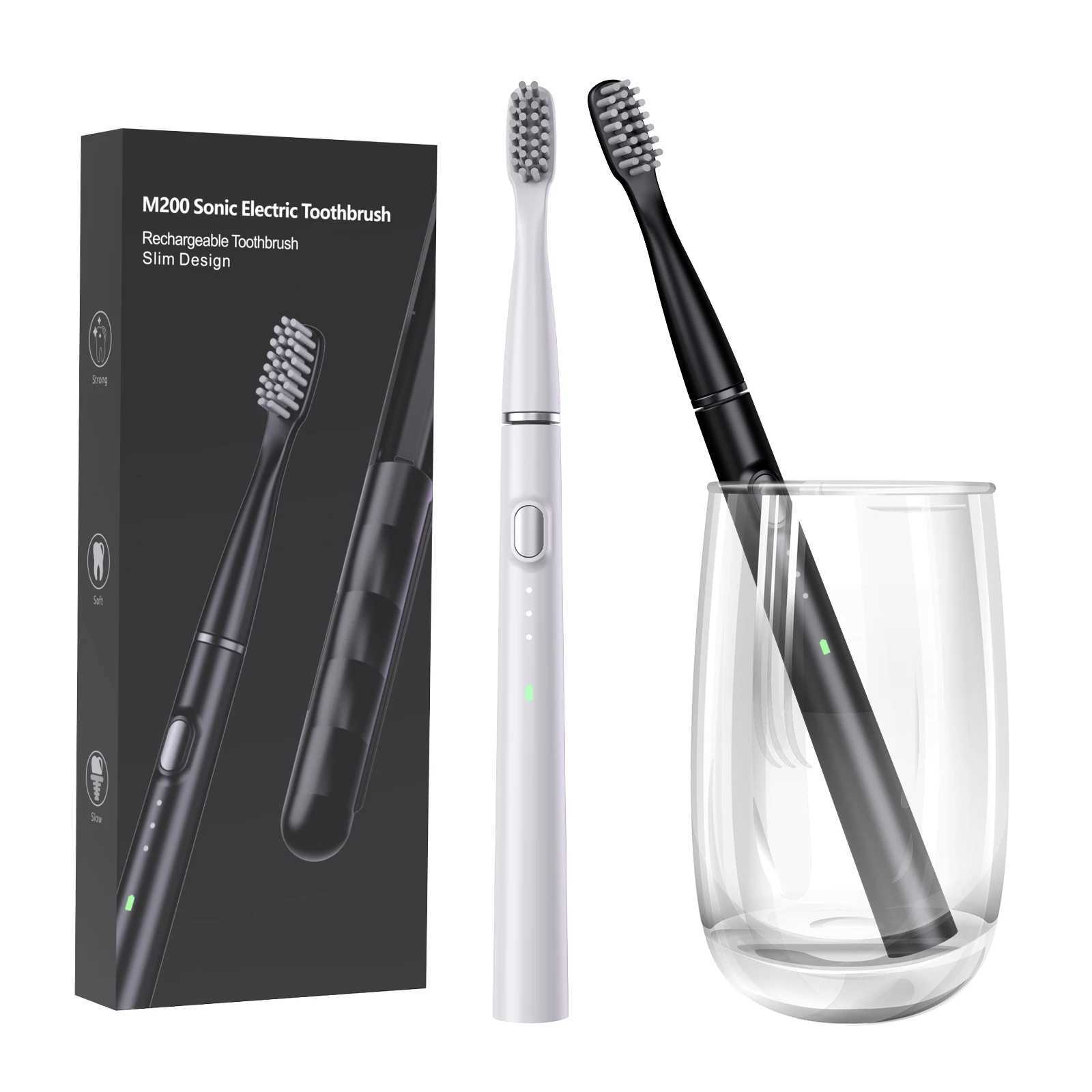 Electric toothbrush ultra-thin intelligent sonic electric toothbrush 3 operation modes C-type charging interface whitening teeth M241017