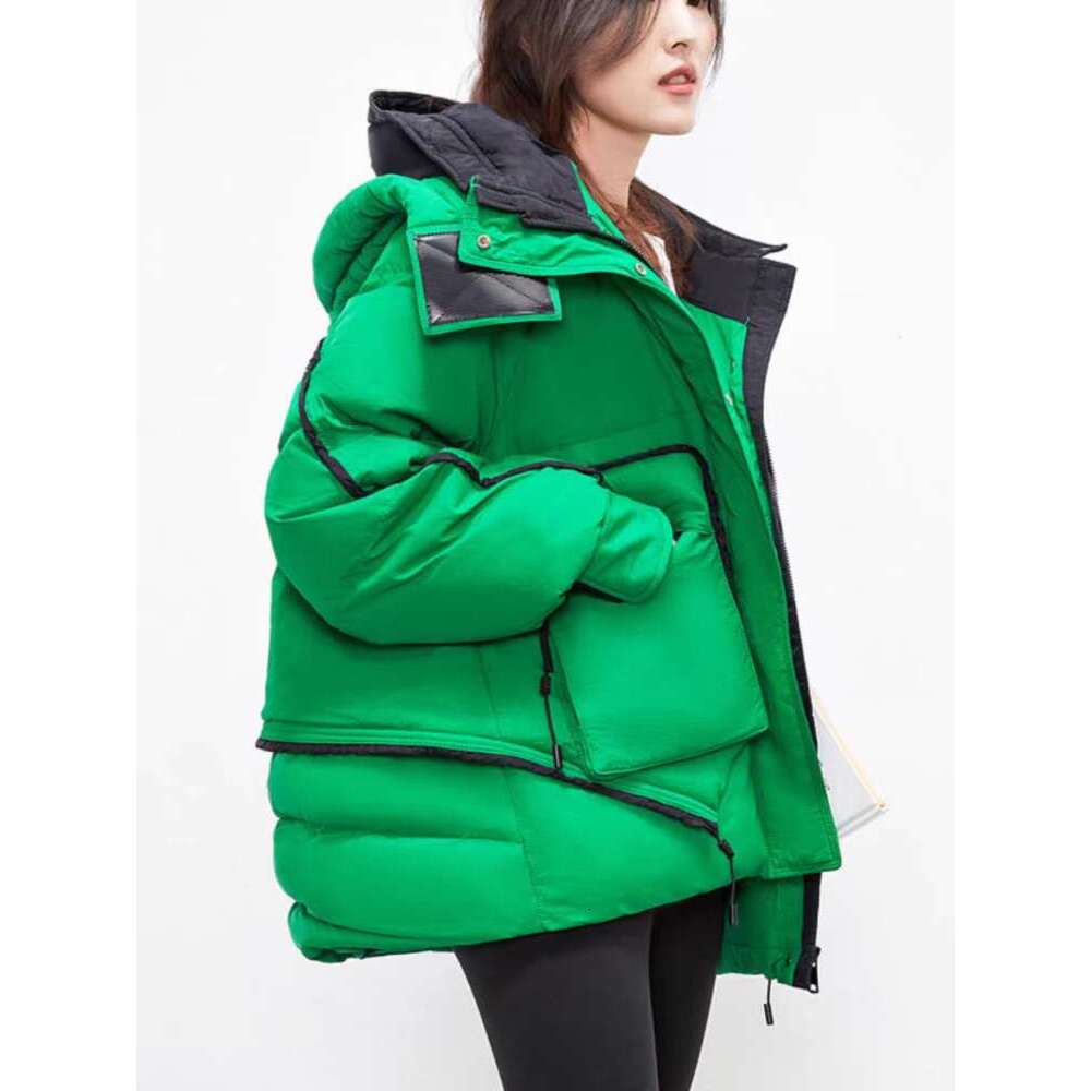 Women's Coats 2024 Medium-Length Hooded Collar Down Jacket Thick Warm Winter Jackets Fashion Loose Women Parkas
