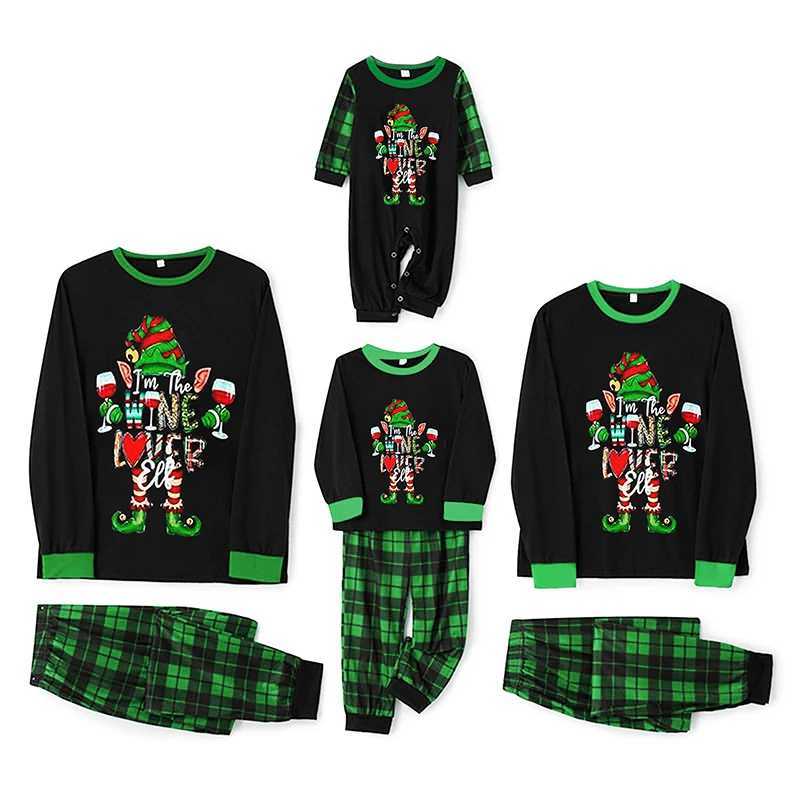 2024 Christmas Pajama Set Christmas Tree Printing Mom Dad Child Matching Set 2-piece Baby Dog jumpsuit Pjs Family Clothing W241015