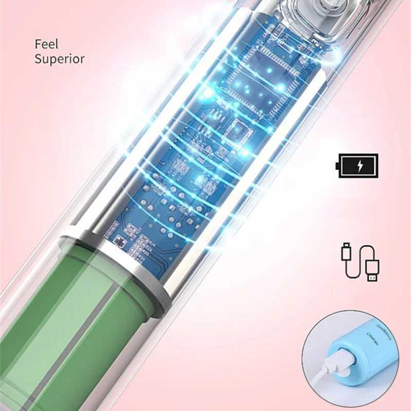 Sonic electric toothbrush USB charging IPX7 waterproof automatic toothbrush whitening device with replaceable toothbrush head M241017