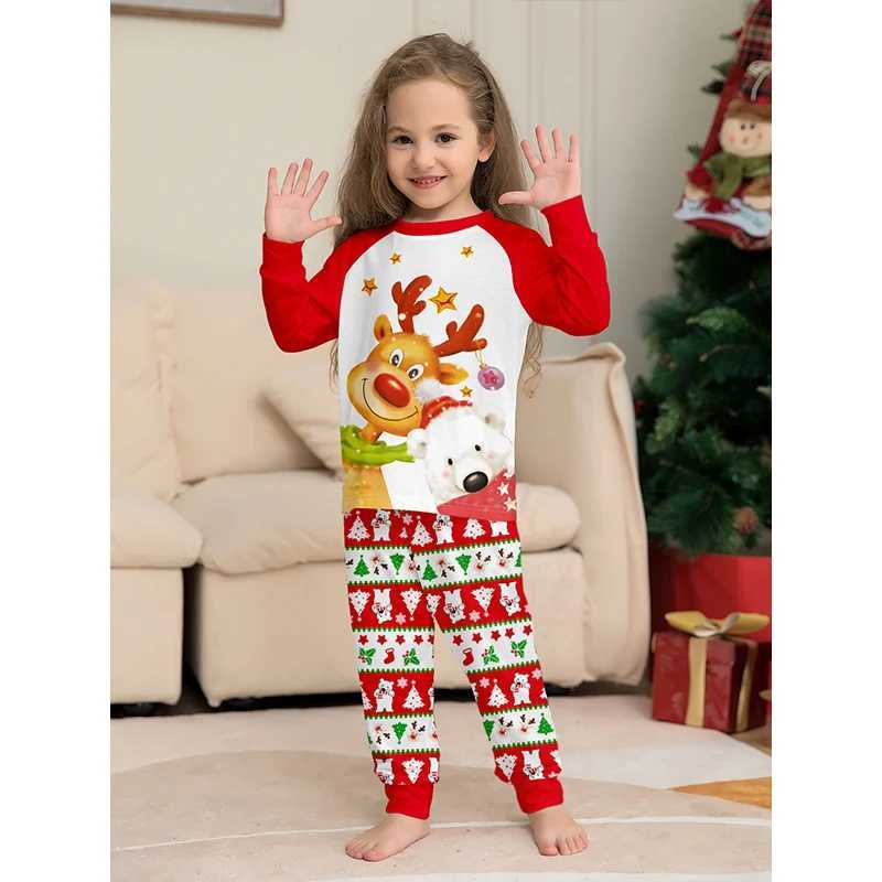 Christmas Pajamas Match Family 2025 New Year Mother Daughter Father Son Set 2PCS Pajamas Adult Children Christmas Baby Clothing W241015