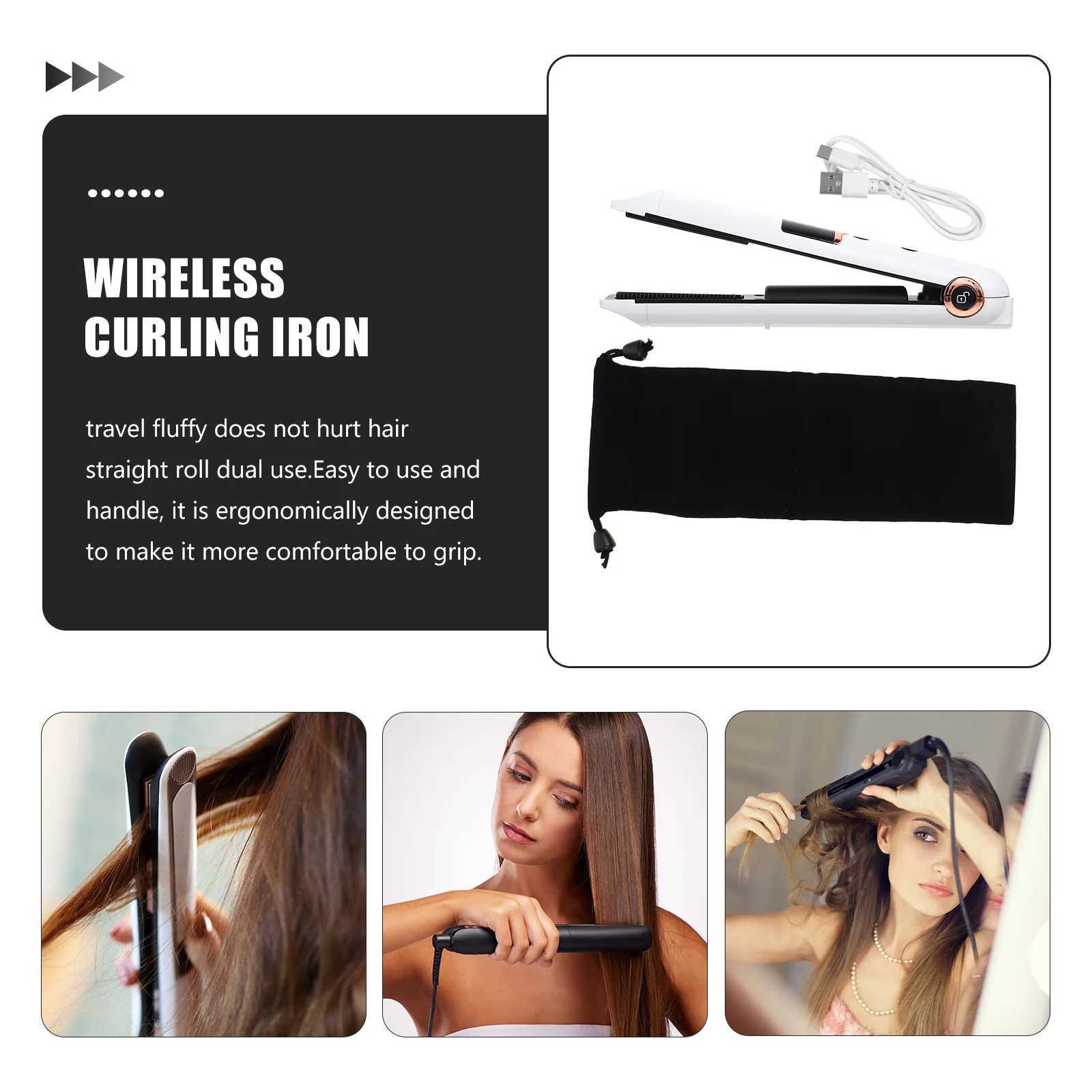 Curling Iron Hair Rollers Curlers Straightener Cordless Wireless Shaping Tool Abs Styling Tools Travel Girl Wand forXJ241016