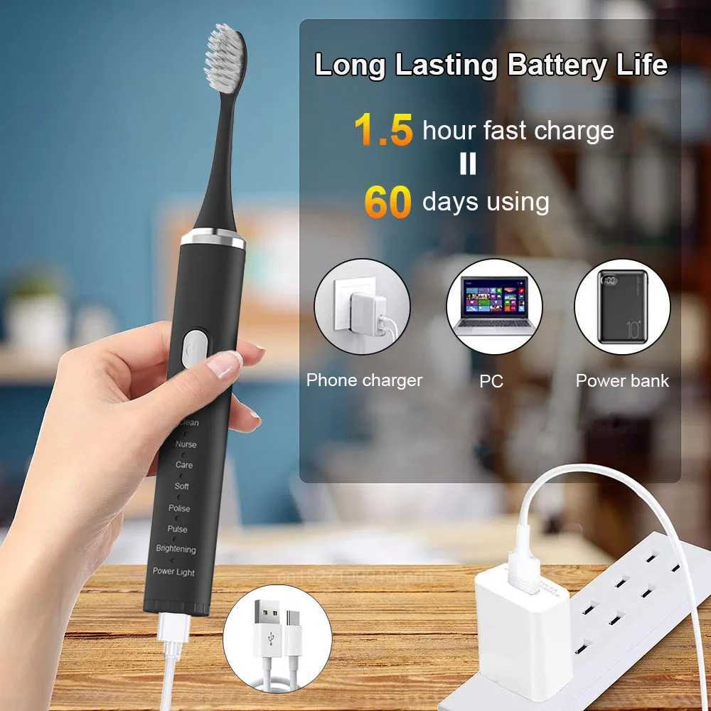 Electric toothbrush Sonic electric toothbrush for adult teeth whitening and charging electric toothbrush with toothbrush case M241017
