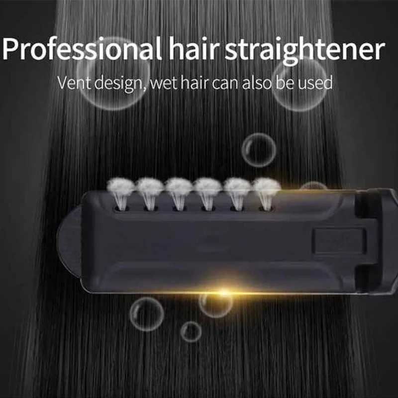 Hair Straightener Four-Gear Temperature Adjustment Ceramic Tourmaline Ionic Flat Iron Widen Panel Professional Styling ToolXJ241016