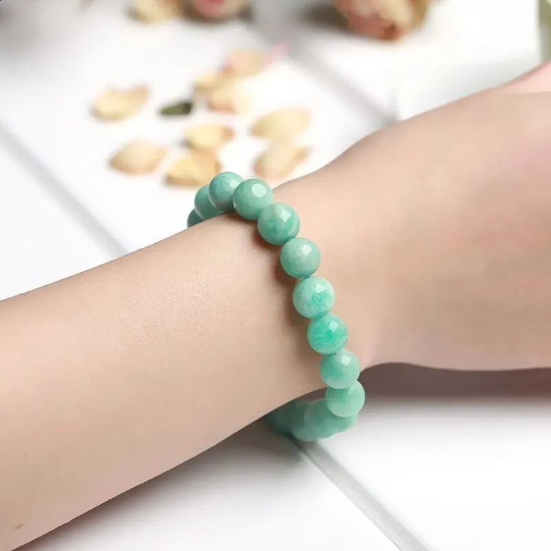 JD Natural Stone Bead Bracelet Womens Elegant Charm Spiritual Circle Stone Chain Bracelet Womens Fashion Jewelry Gift 241017