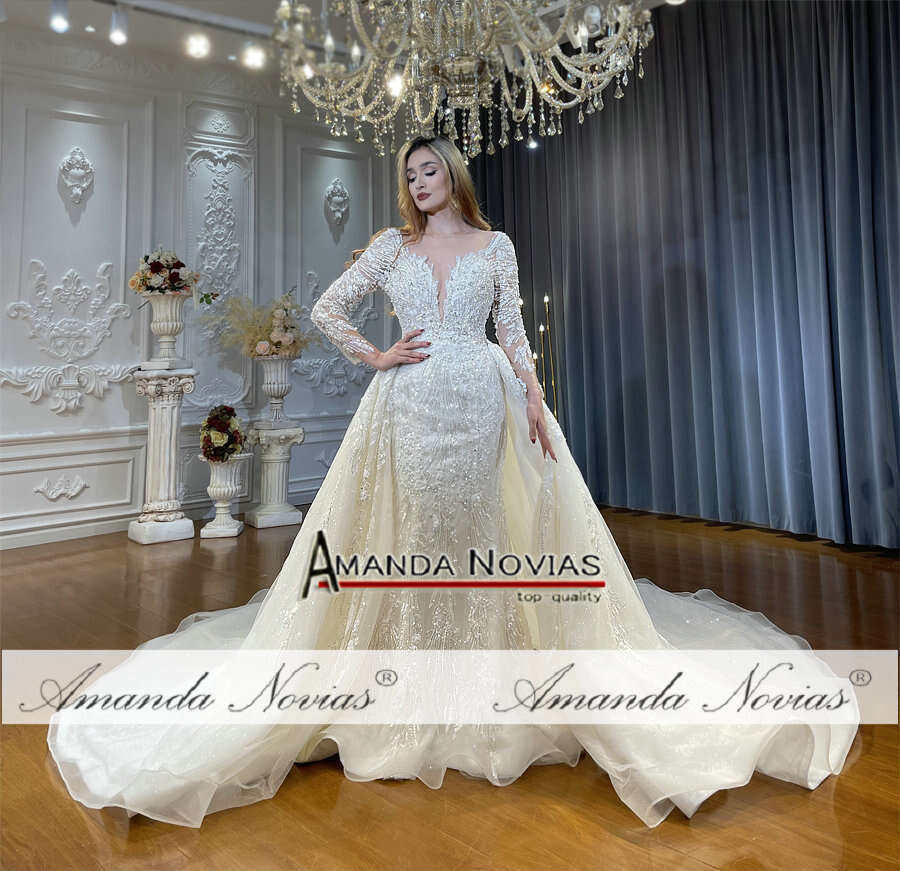Detachable Skirt Mermaid 2 in 1 Wedding Dress
