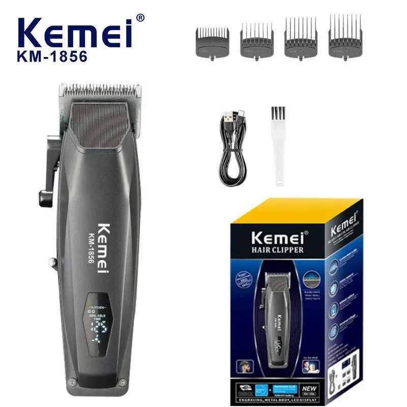 KM-1856 Rechargeable Best Trimmer Professional Cordless Hair Clipper Trimmer W241017