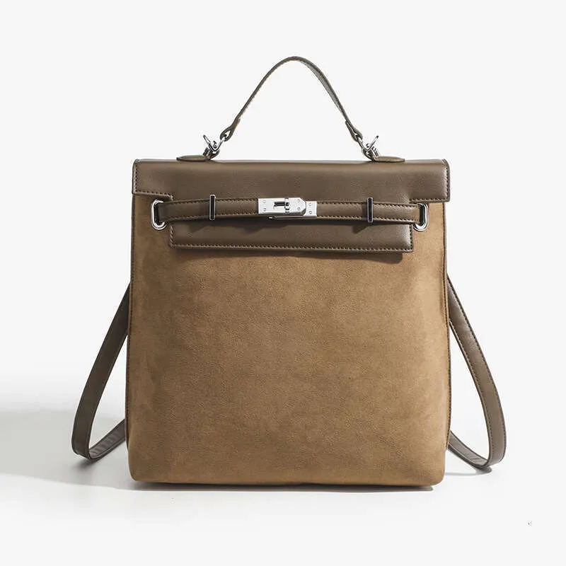 Fashion New Shoulder Bag Retro Panelled High Capacity Back Packs Leisure Versatile Handheld Backpack Winter Suede Bookbag Two Size BXP2410239 PTP5