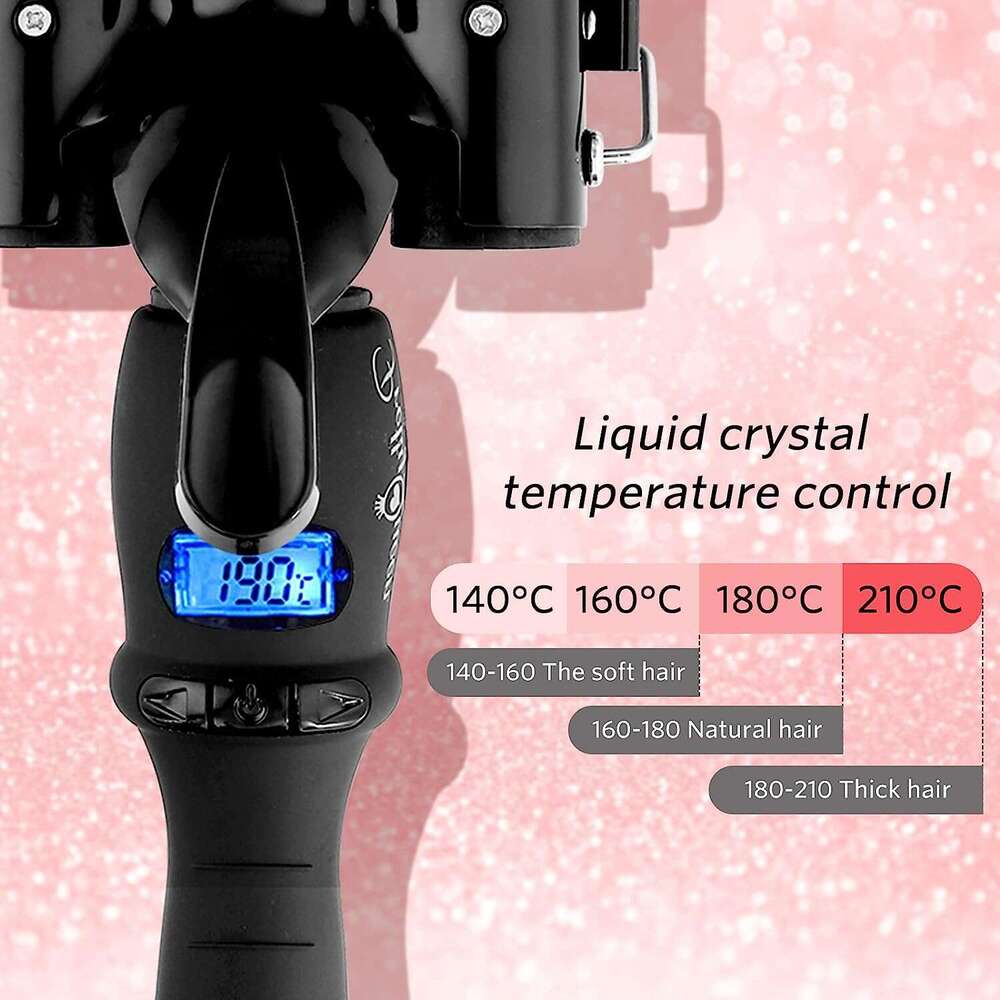 3 Barrel Wand Electric Professional Ceramic Hair Curler Roller Lcd Curg Iron Waver Fashion Styg Tools