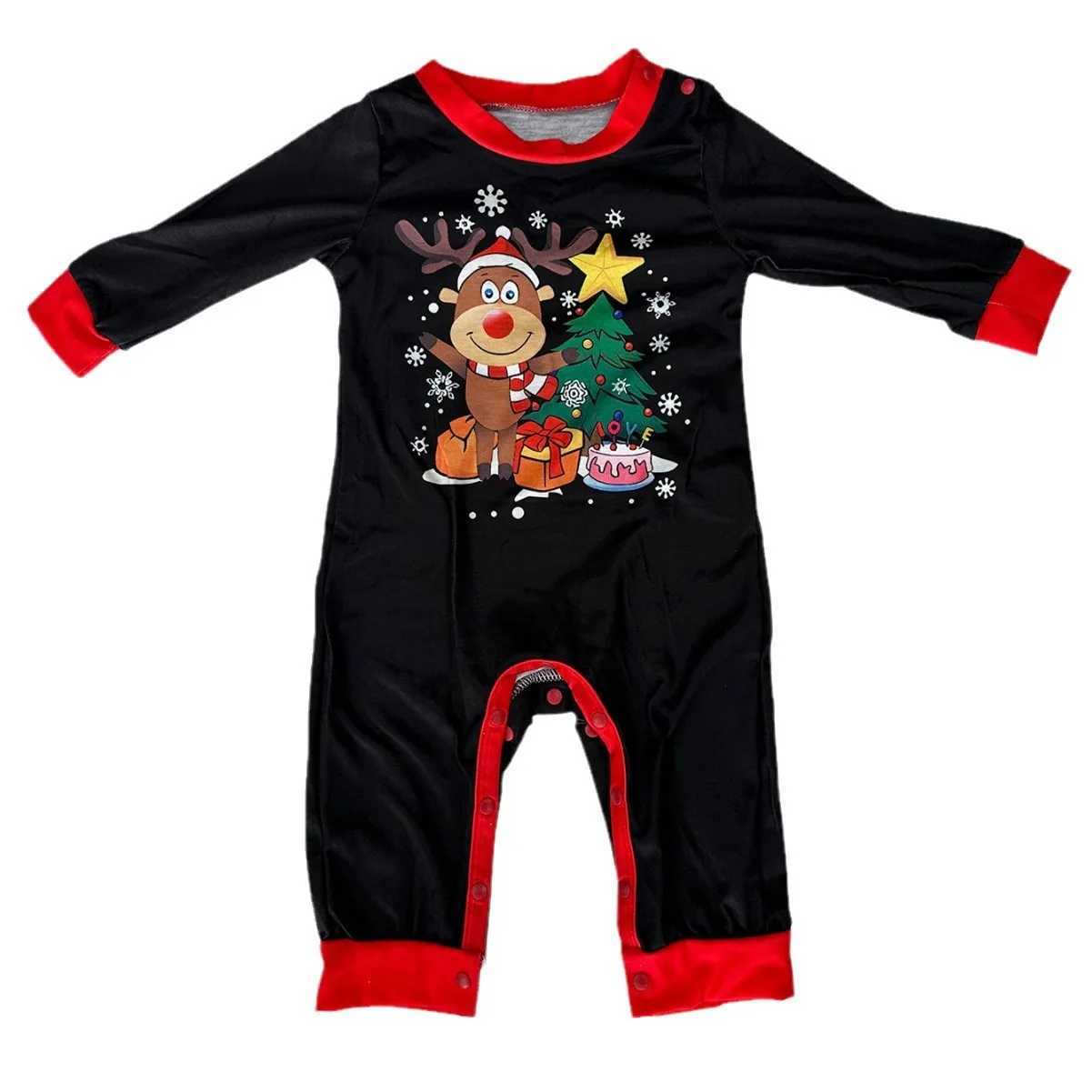 2025 Christmas Pajamas Family Adult Father Mother Child Baby Top Matching Set Christmas Appearance Pajamas Family Clothing Dog Clothing W241015
