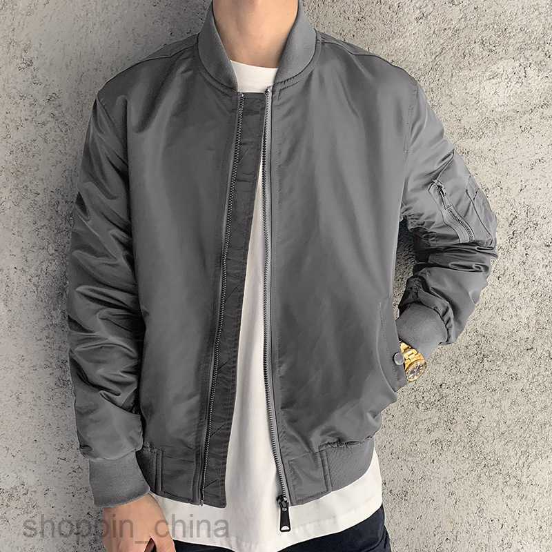 Men's Jackets Coats Air Force pilot jacket men's spring and autumn new solid color military green leisure Baseball Jacket fashion brand