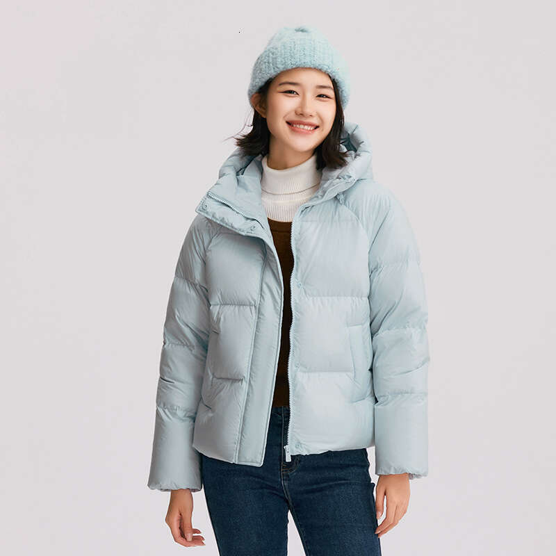 Semir Women Solid Color Loose Versatile 2024 Winter New Three-Proof Hooded Puffer Coat Down Jacket