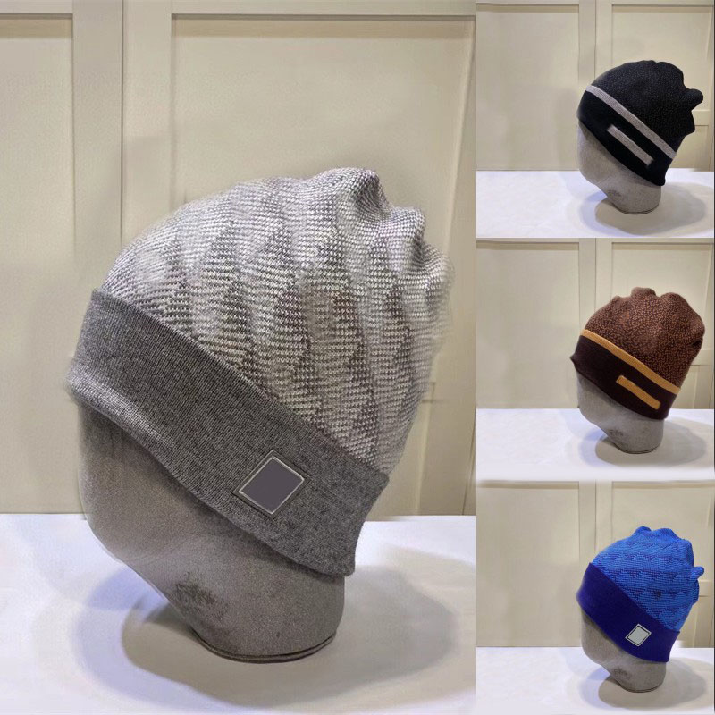 Mens hats designer beanie hats designers men winter fall thermal skull caps soft letter simple solid color cuffed brim breathable trendy knitted hats hip pop sh040 C4
