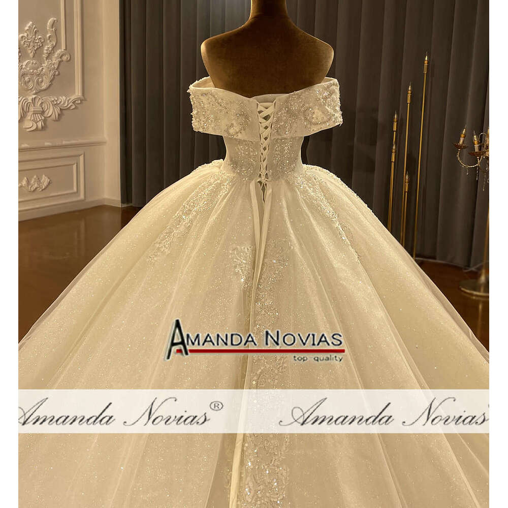 Off The Shoulder Straps Wedding Dress Ball Gown