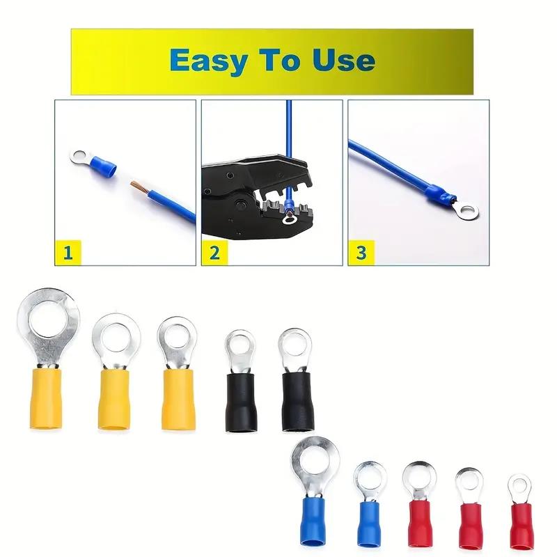 100 RV1.25-4 RV2-6 RV5.5-8 ring insulated wire and cable connectors
