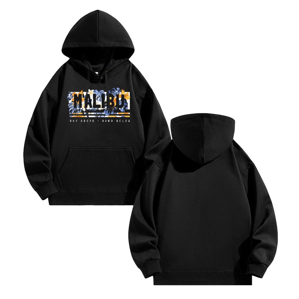 2024 New Mens Hoodie Hooded Collar Long Sleeves Loose Men Tops Hoodie Oversized 2XL 3XL Clothings Casual Tech Fleece