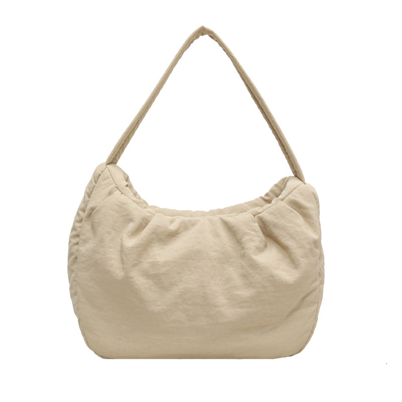 Niche pleated for women version cream candy underarm bag, casual and fashionable one shoulder hand-held cloud bag