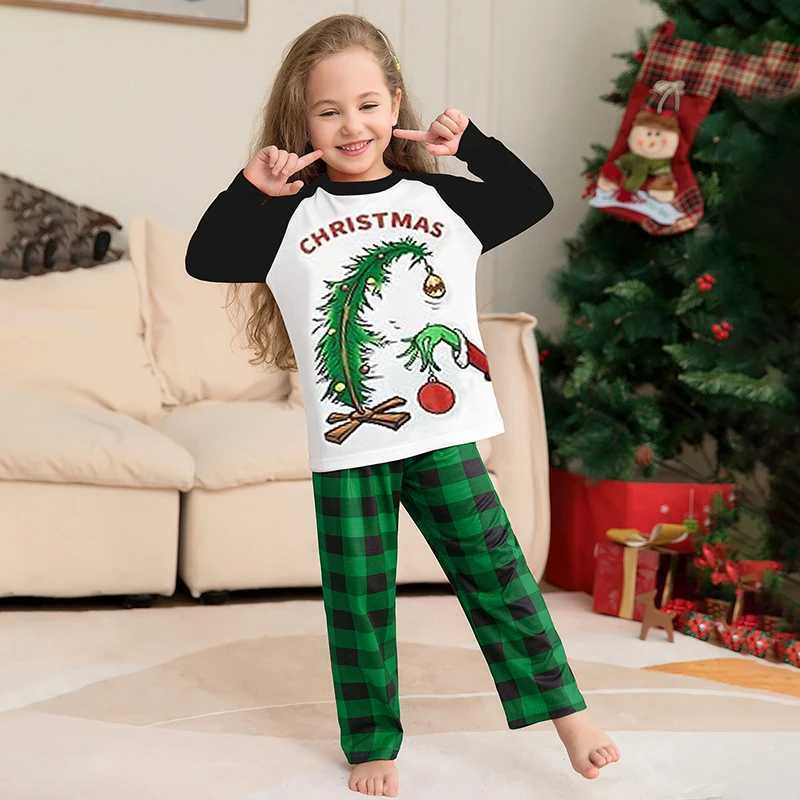 New Christmas Pajama Family Matching Set for Adults Children Santa Claus Family Matching Set W241015