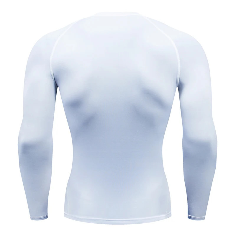 Men Compression Running T-shirt Fitness Tight Long Sleeve Sport Shirts Training Jogging Tops Gym Sportswear Dry Fit Rashgard 241017