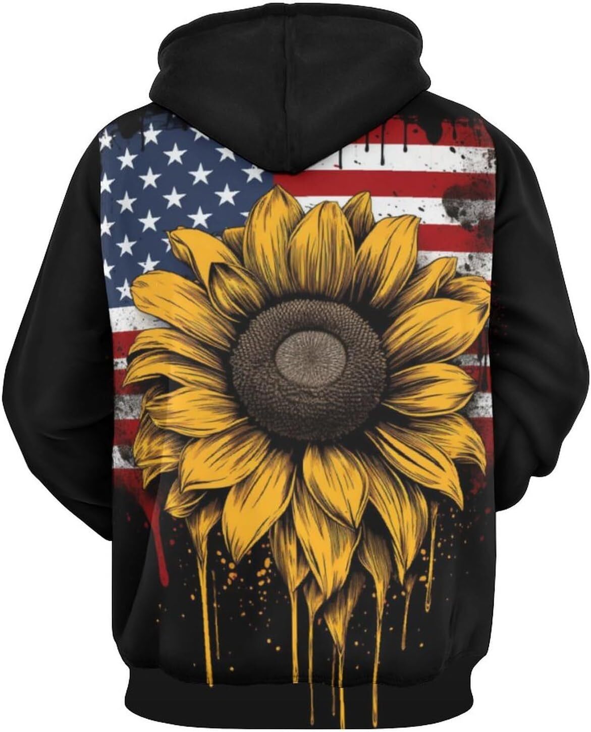 Hoodie for Mens Womens Unisex Novelty Sunflower Hoodies 3D Adult Funny Psychedelic Pattern Long Sleeve Sweatshirt Hoodie Men Graphic Hoodies sweatshir
