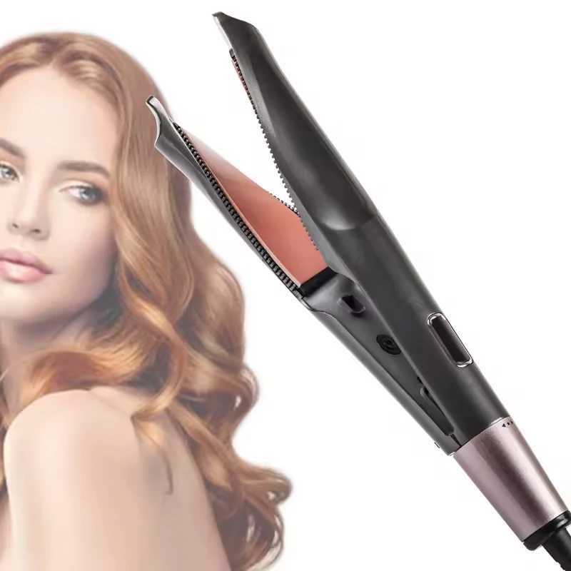 Twisted And Straightened Curler 2-In-1 Hair Straightener And Curler High-Temperature 450 3D Concave Convex Salon IronXJ241016