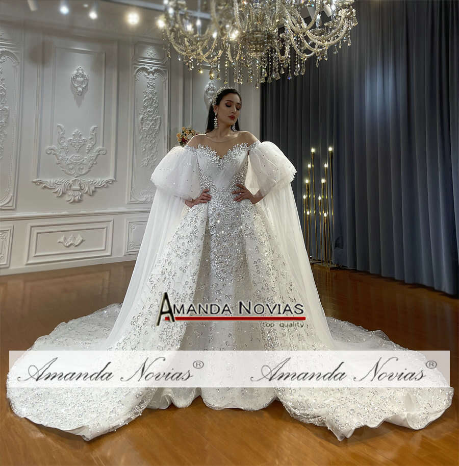Hot Sale New Design 2 in 1 Wedding Dresses Amanda Novias