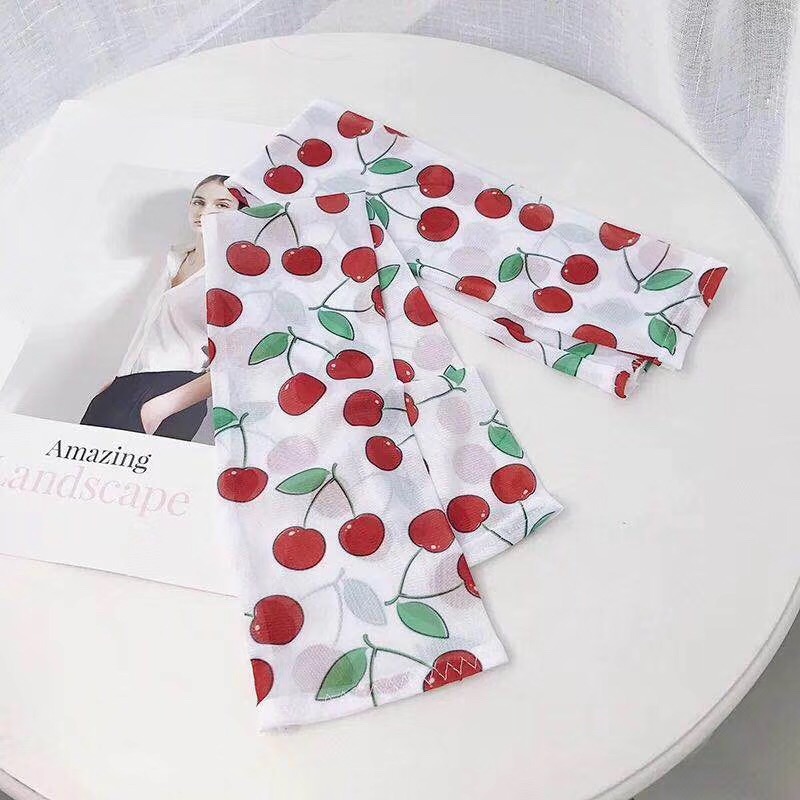 Ice Silk Sleeve Sunscreen Female Hand Sleeve Arm Protector Arm Sleeve Cover Arm Ice Cooler Sleeve Hand Sleeve American Girl Cute