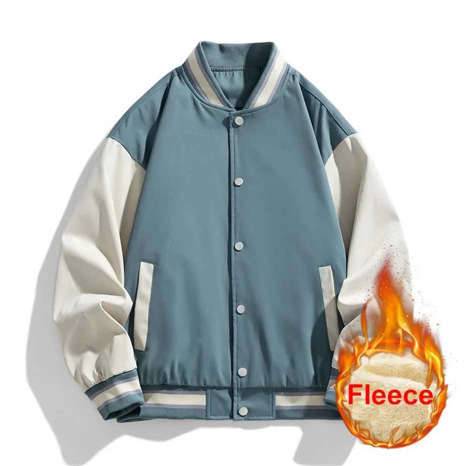 Black baseball jacket mens Plus size 10XL bomber jacket fashionable casual patch work mens large jacket M241017