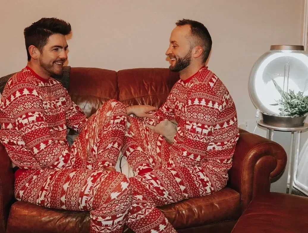 Christmas Family Pajamas Mother Father Children Matching Clothing Cute Loose Elk Printed Clothing Set Baby Boys and Girls Clothing Christmas Appearanc